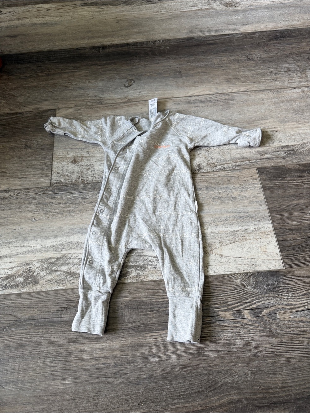 Bonds Soft Gray Baby One-Piece Romper